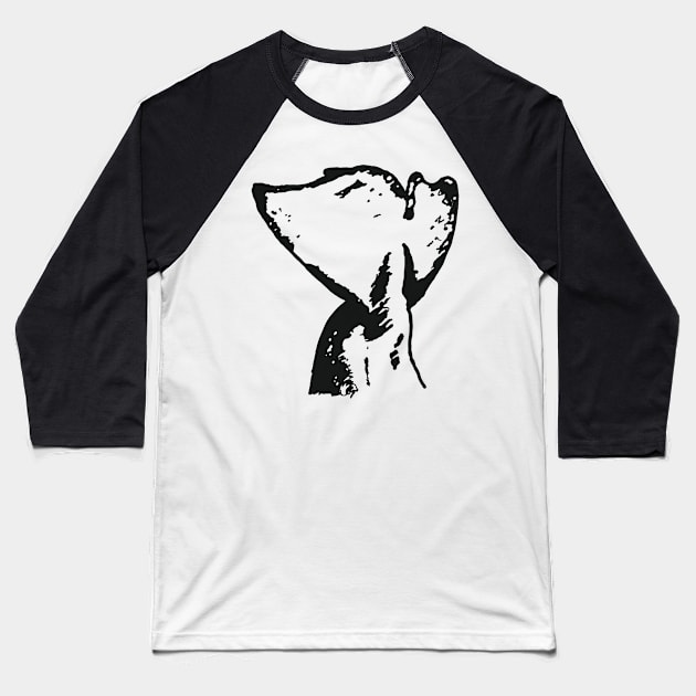 Beluga Fluke Series #2 Baseball T-Shirt by Marina Rehder